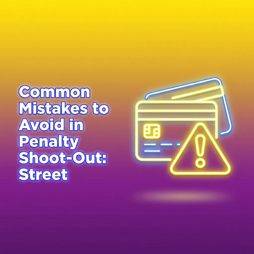 Street soccer penalty game showing common beginner mistakes like rushing shots and poor budget management