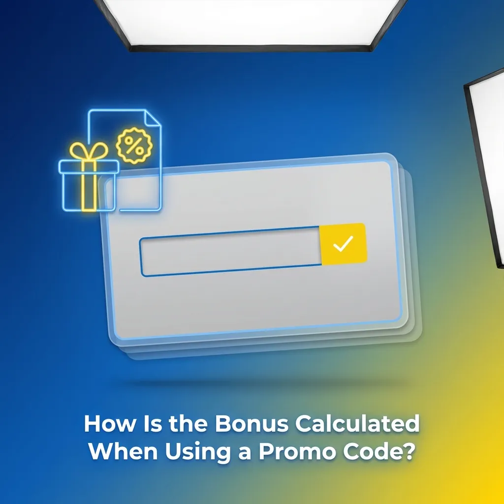 Calculator showing casino bonus calculation with deposit amount, percentage match, and total balance displayed