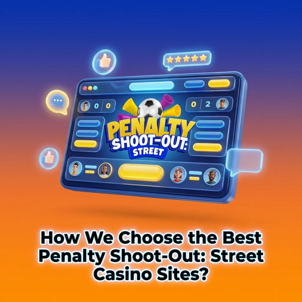 Checklist showing evaluation criteria for street casino sites including licensing, payments, security, and game selection