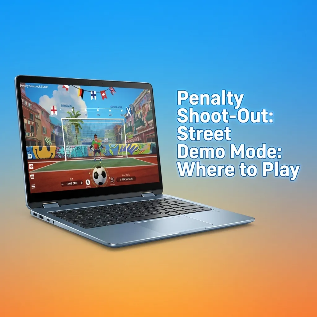 Demo mode of Penalty Shoot-Out: Street lets players test strategies and learn multipliers before betting real money.