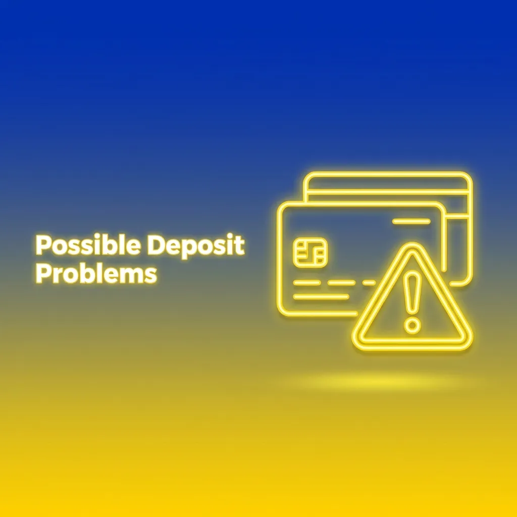 Troubleshooting guide showing common casino deposit issues and solutions for funding gaming accounts on mobile device