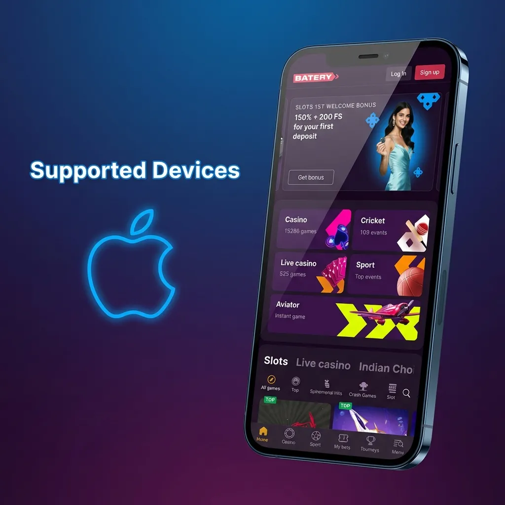 List of 10 compatible Apple devices including iPhone 15 Pro Max, iPhone 14, iPad Air, and iPad Pro models