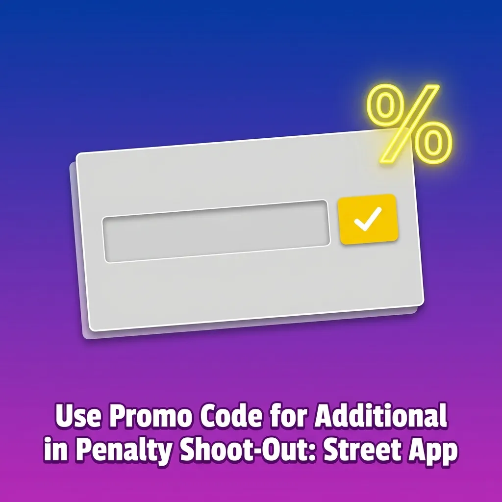 Promo codes table for Penalty Shoot-Out: Street app showing deposit bonuses and exclusive rewards from various brands.