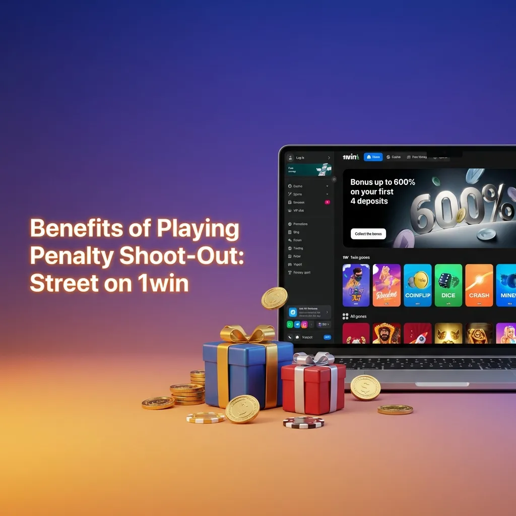 Soccer player taking penalty kick with gaming interface showing Indian rupee symbols and mobile device