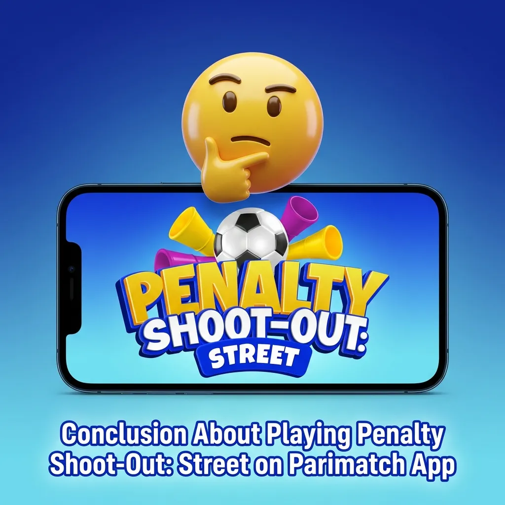 Parimatch app interface showing Penalty Shoot-Out: Street game with mobile features and Indian payment options
