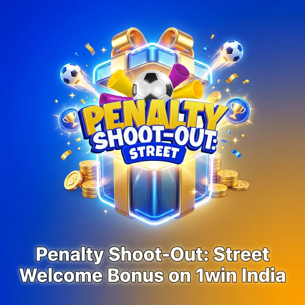 New players get 500% bonus up to ₹75,000 on first deposit at 1win India casino for Penalty Shoot-Out: Street game