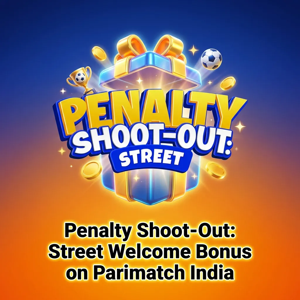 Parimatch India 150% welcome bonus up to ₹20,000 for Penalty Shoot-Out: Street casino game with deposit instructions